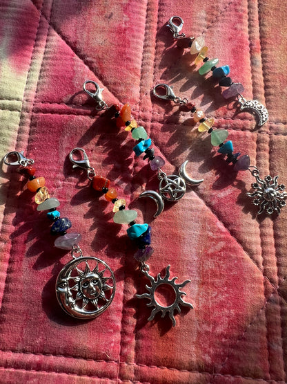 Chakra Crystal Chip Charm