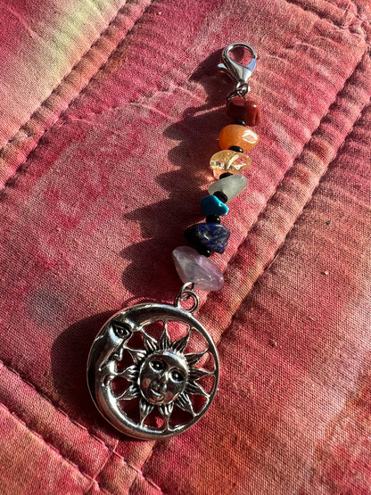 Chakra Crystal Chip Charm