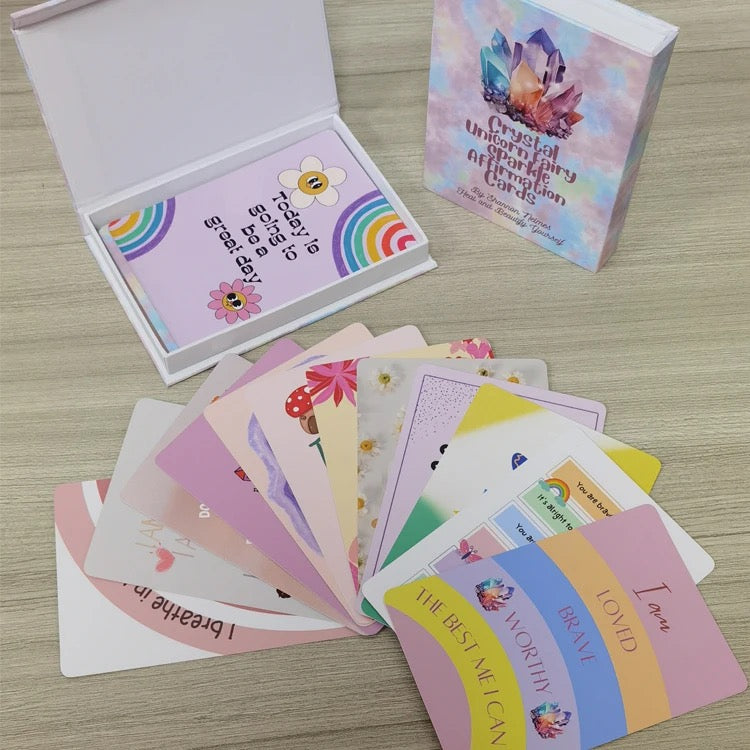 Crystal Unicorn Fairy Sparkle Affirmation Cards