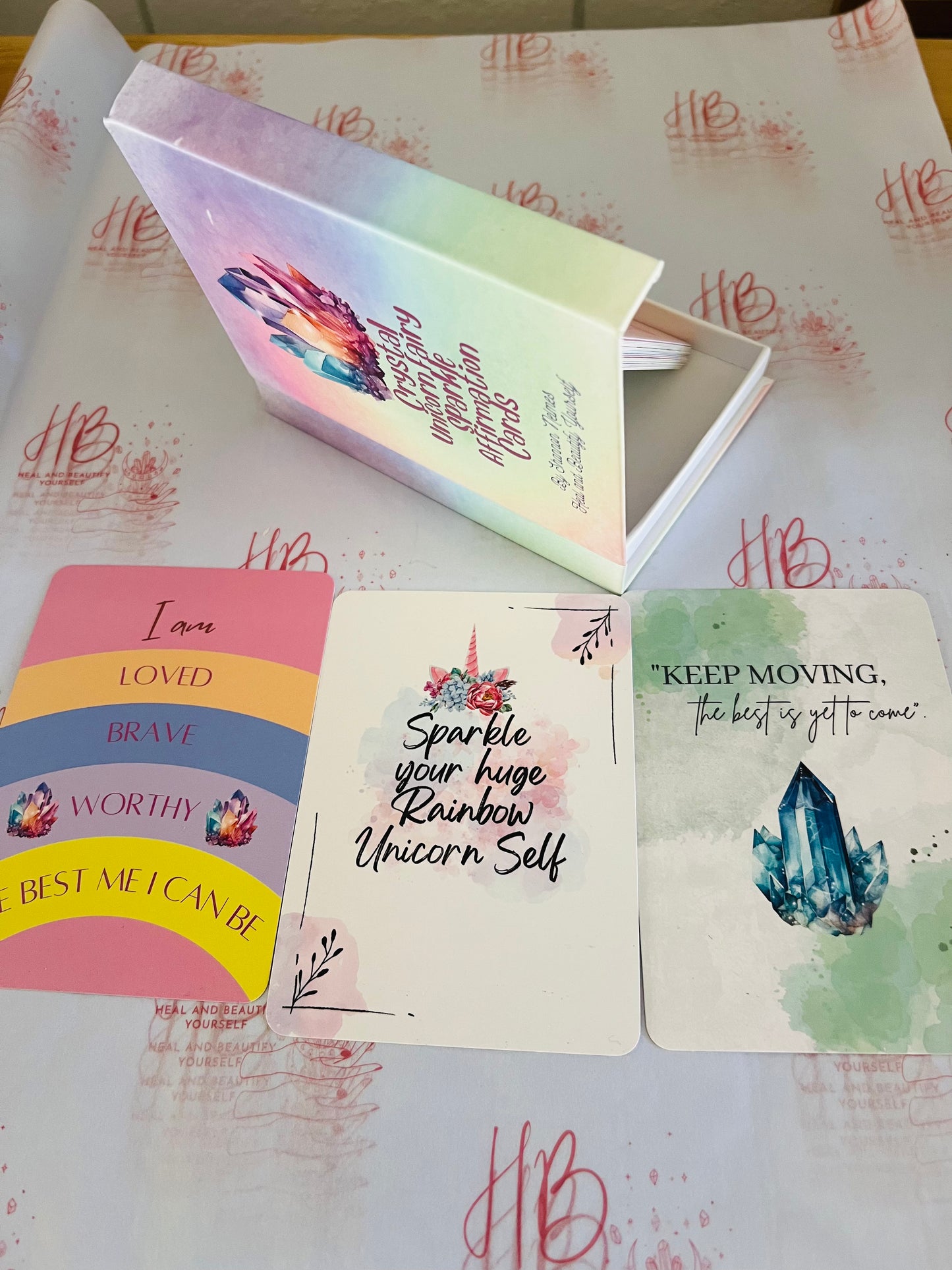 Crystal Unicorn Fairy Sparkle Affirmation Cards