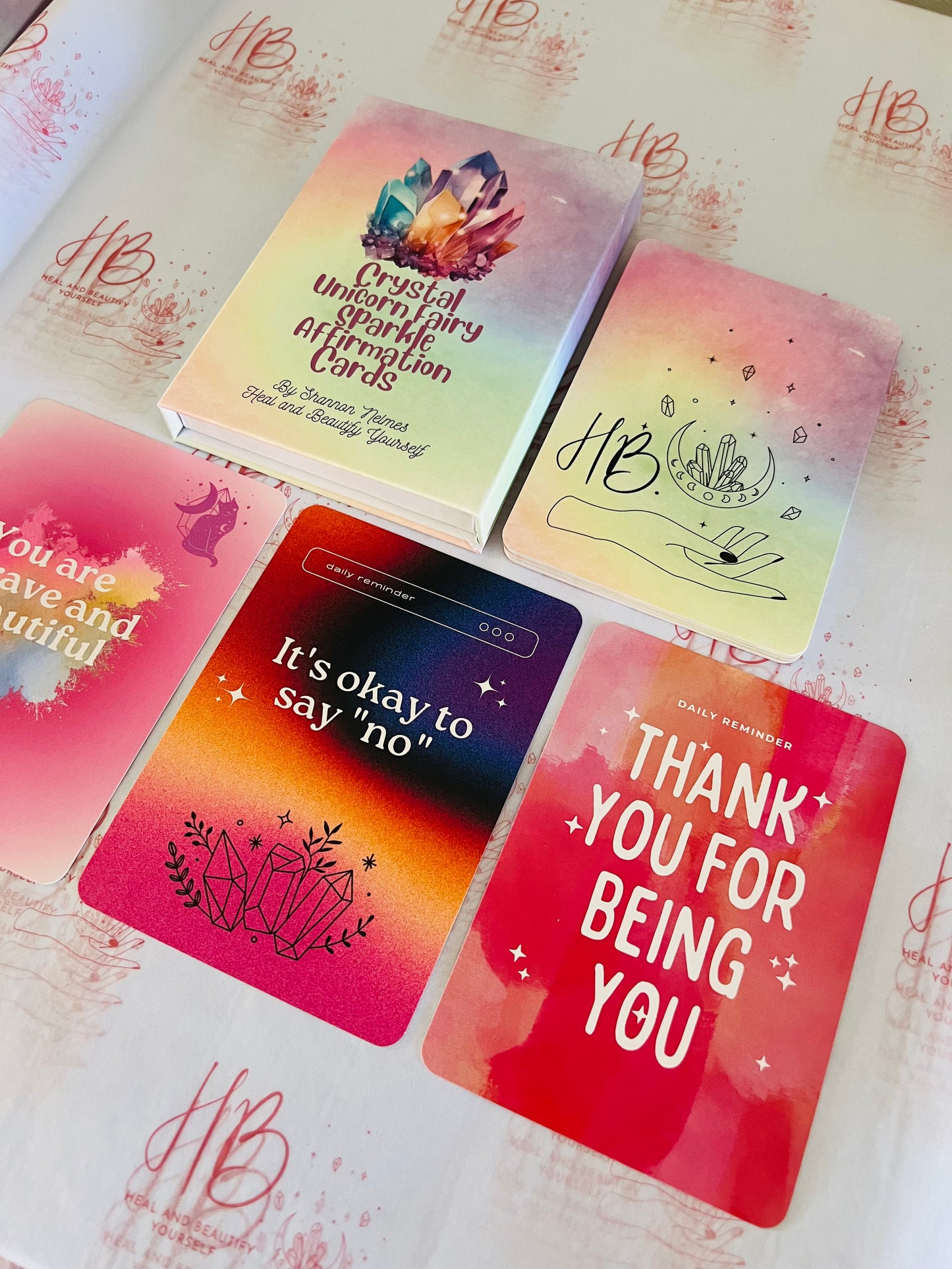 Crystal Unicorn Fairy Sparkle Affirmation Cards