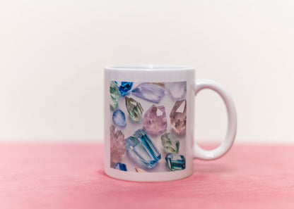 Life is Better with Coffee and Crystal mugs