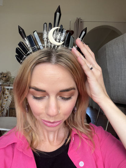 Queen Triple Point Crystal Crown