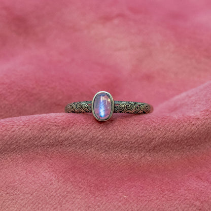 Lunar Glow Sterling Silver Ring